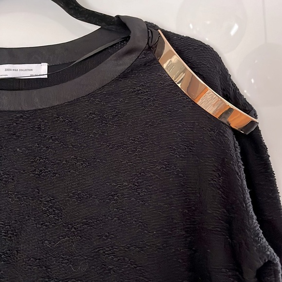 ZARA Black Mini Dress NWOT - Picture 2 of 14